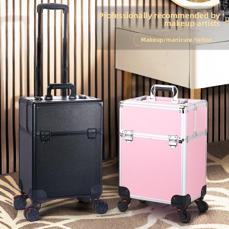 Art & Craft Hari Raya - Professional Nail Art Case Rolling Makeup