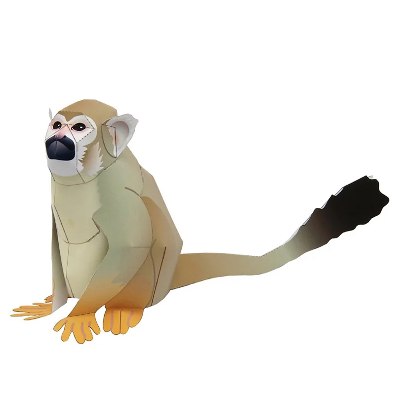 Art Craft Cardboard - Squirrel Monkey Origami Art Folding Mini