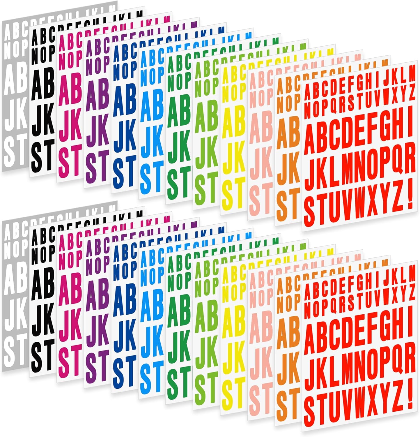 Art And Craft Letter Z - 24 Sheets Letter Stickers for Crafts
