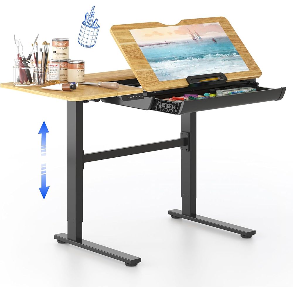 Art & Craft Paper For Kids - Adjustable Height Electric Standing Desk, 47.2x23.6,