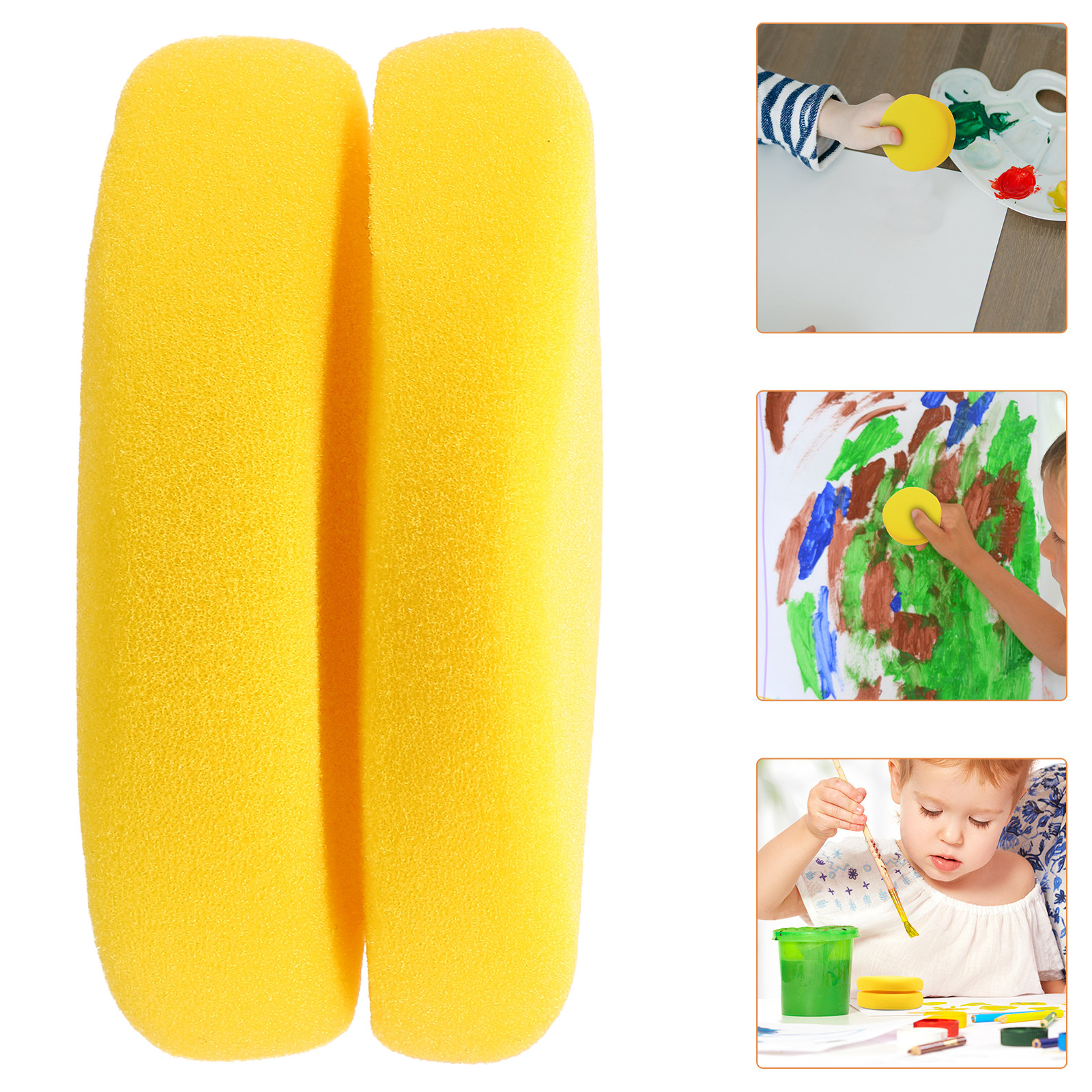 Art Craft Activities - 2Pcs Paint Sponge Round Set DIY