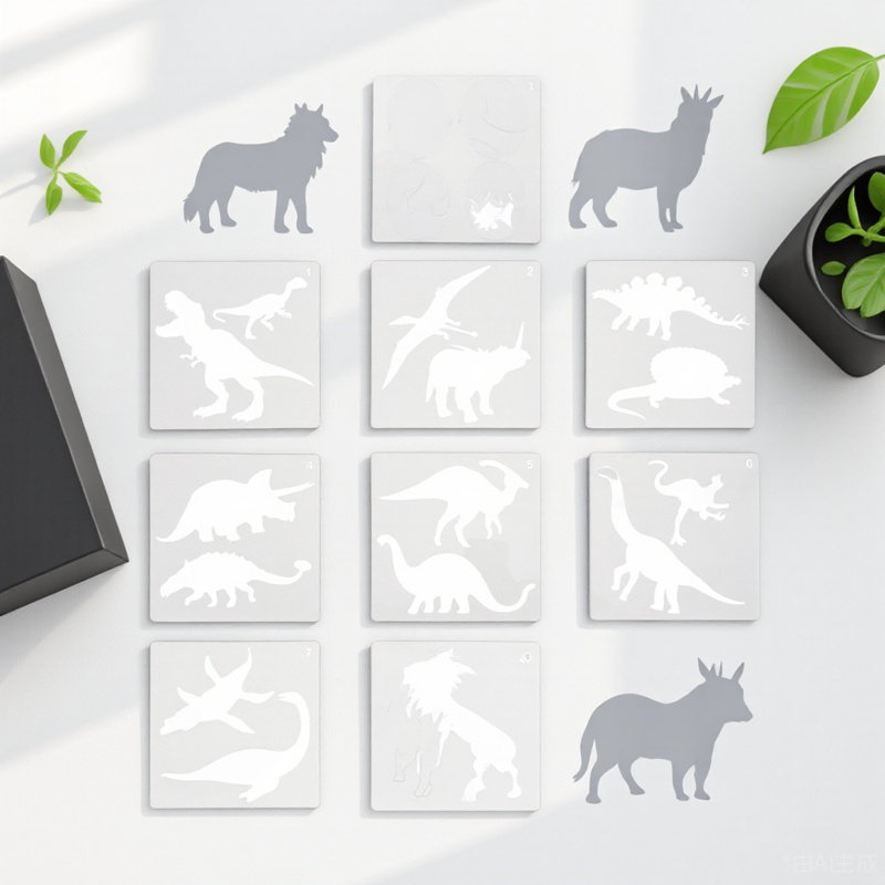 Art Craft Dinosaurs - 10Pcs Dinosaur Painting Template Reusable Drawing
