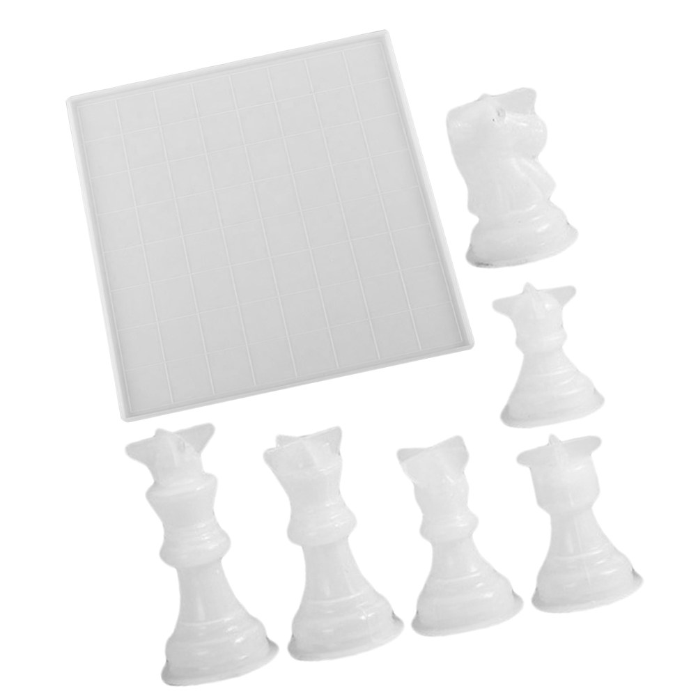 Art Craft Hobbies - 1Set International Chess Moulds Silicone Mold