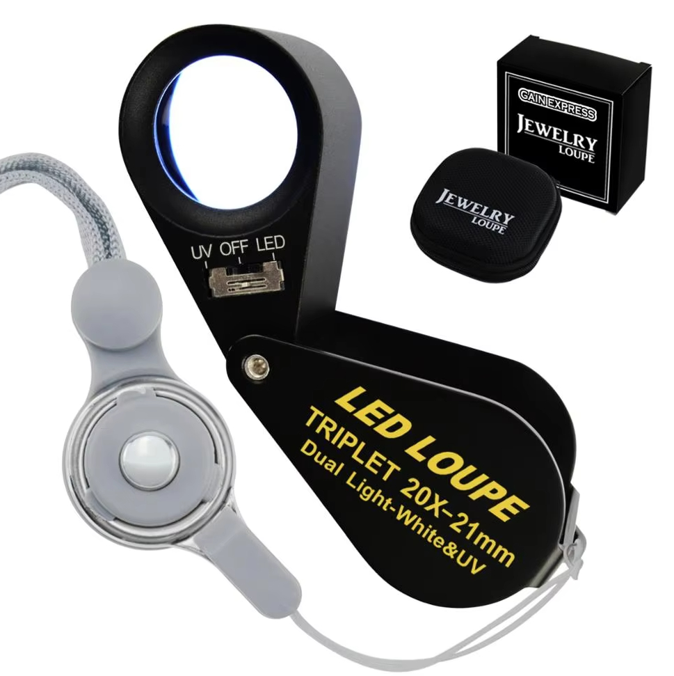 Art Craft Optical - 20x Loupe 21mm Optical Glass Magnifier