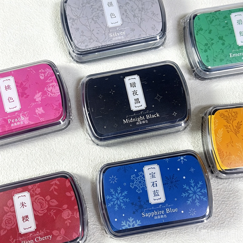 Art Craft Activities - 1pc Oil-Based Ink Pad, Colorful Stamp