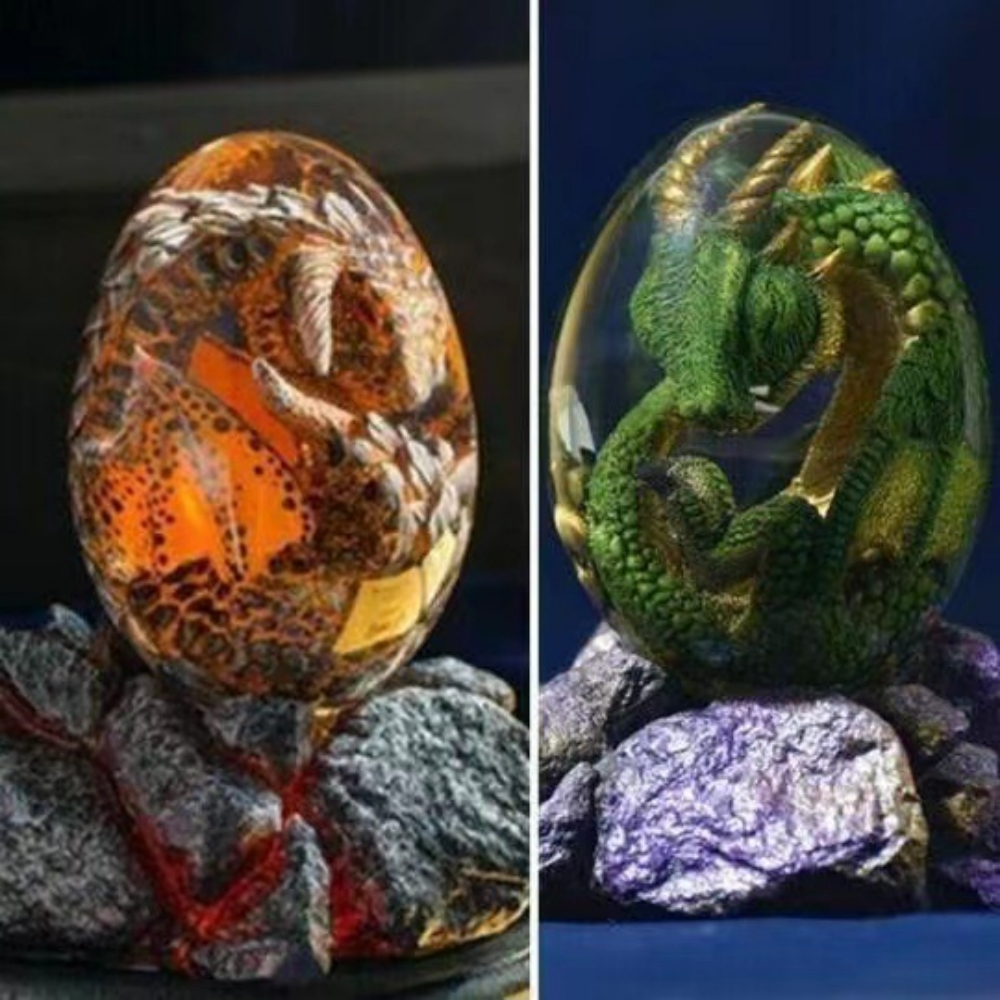 Art Craft Dinosaurs - Lava Dragon Egg Statue Ornament Cosplay