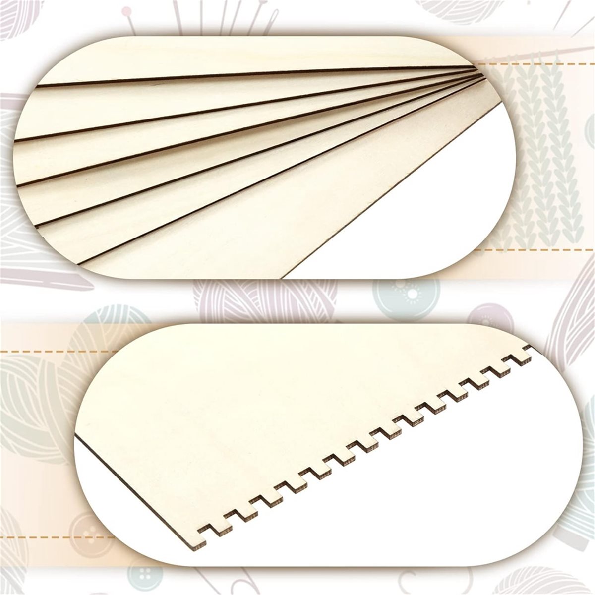 18 Pcs Beginners Wooden Notche - Art Craft Activities review and price