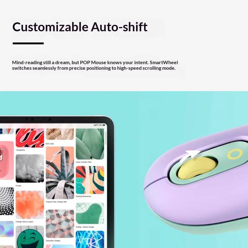 Logitech M350 POP Pebble Mouse - Art Craft Optical review and price