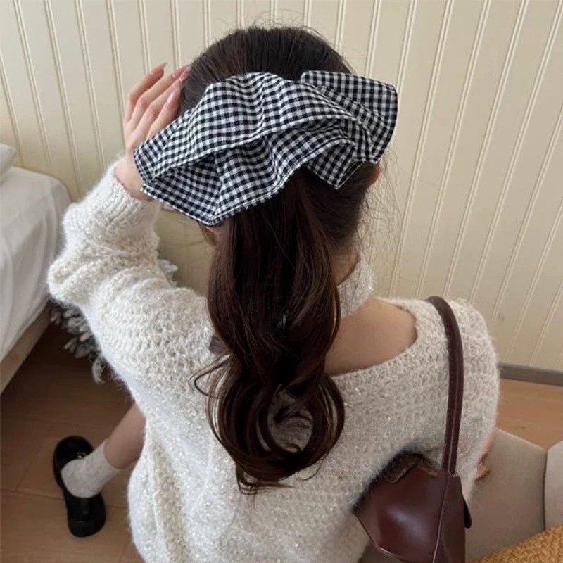 Extra Large Plaid Hair Ties El - Art And Craft Hair review and price