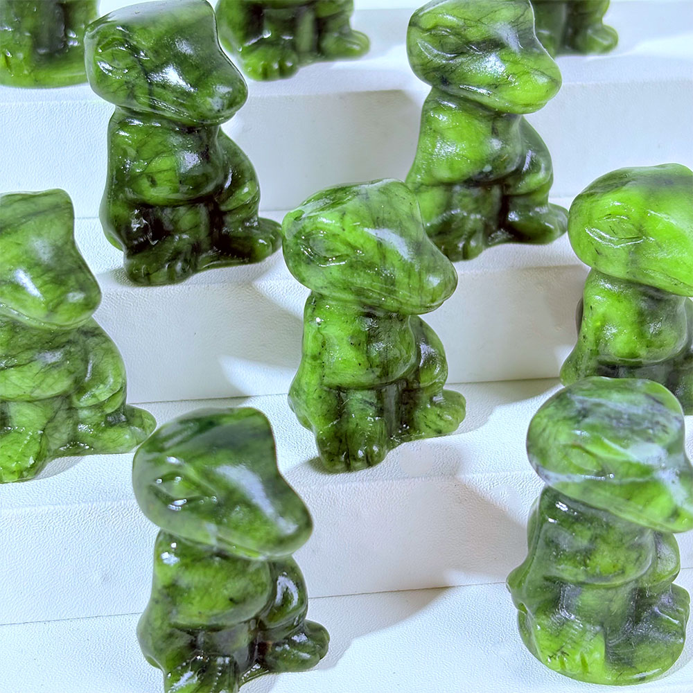1PC Natural Crystal Green Jade - Art Craft Dinosaurs review and price