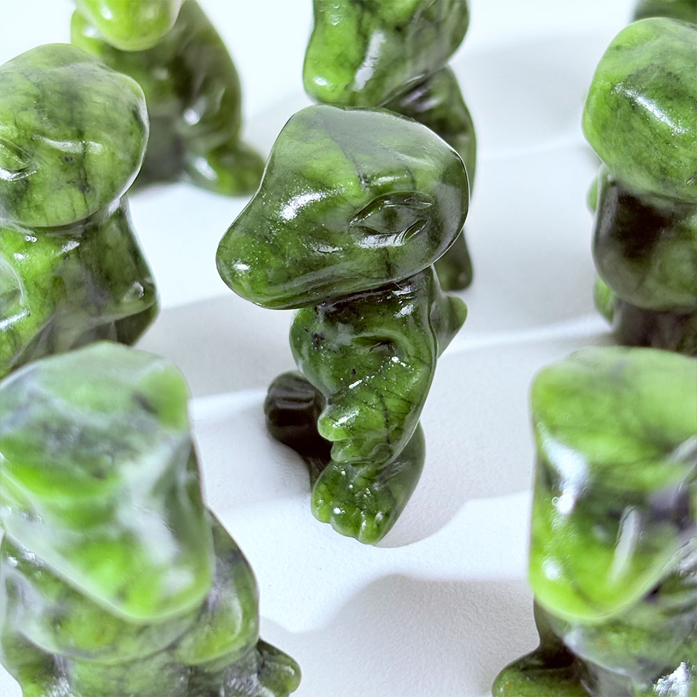 1PC Natural Crystal Green Jade - Art Craft Dinosaurs review and price