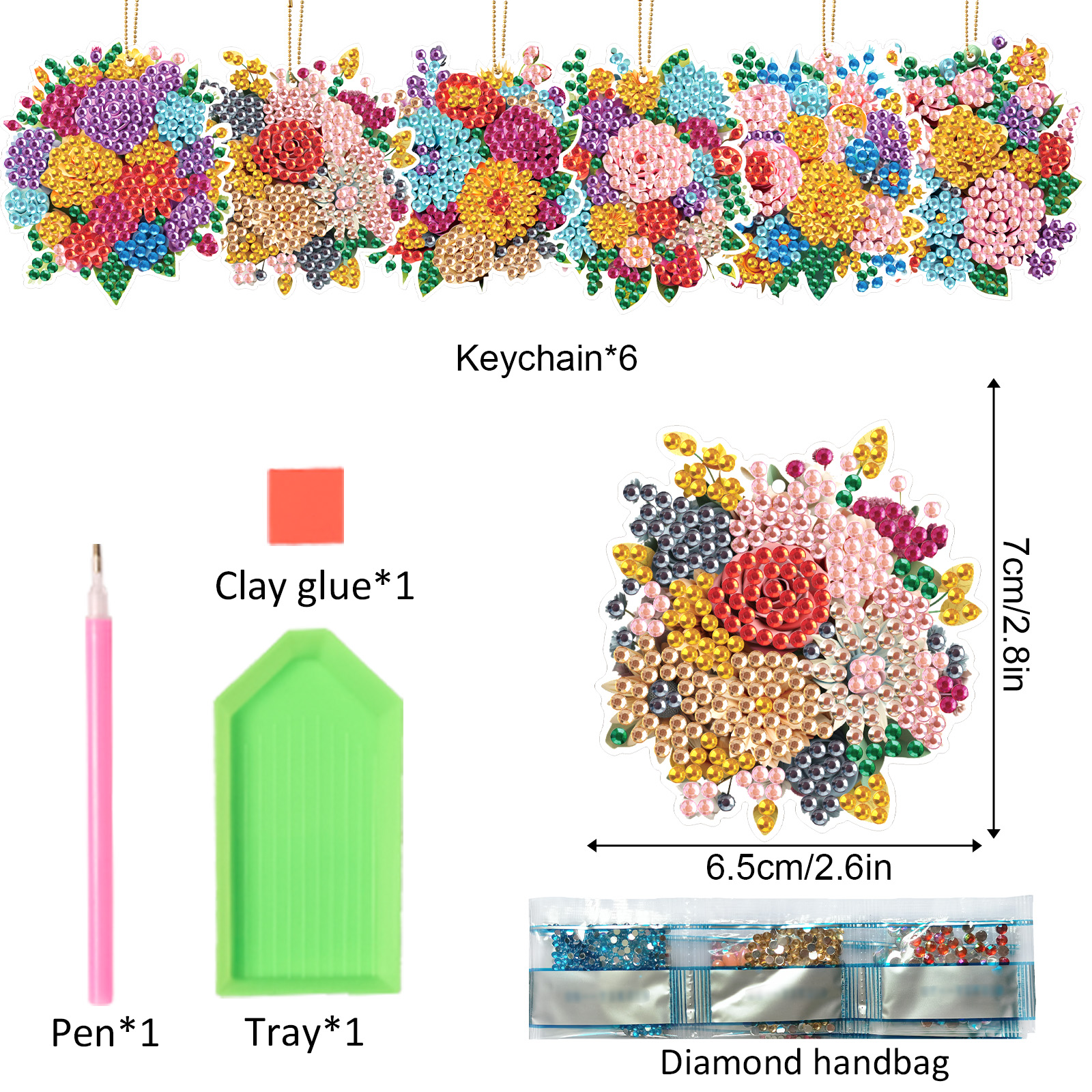 6PCS Diamond Art Painting Keyc - Art Craft Kit review and price