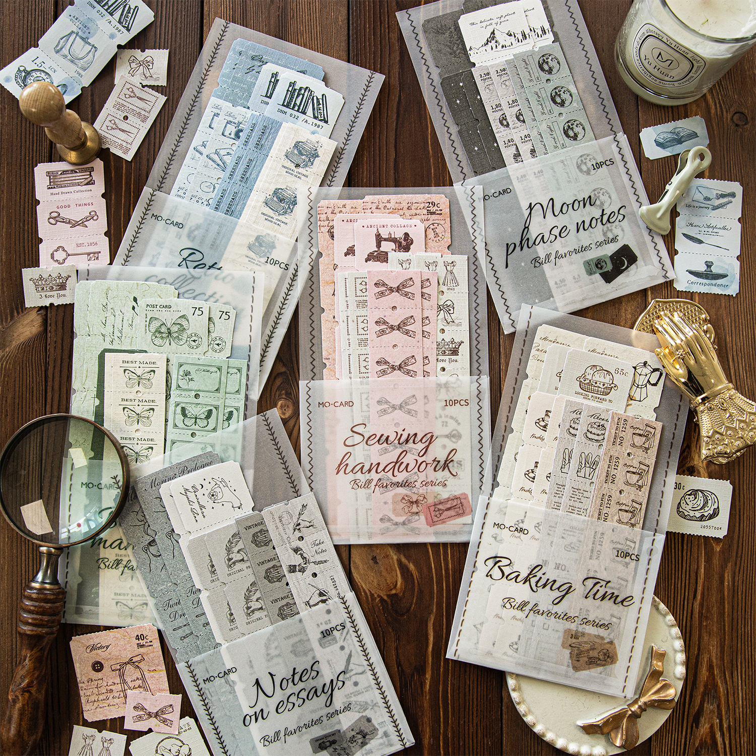 10pcs Retro Label Strip Sticke - Art Craft 6 Year Old review and price