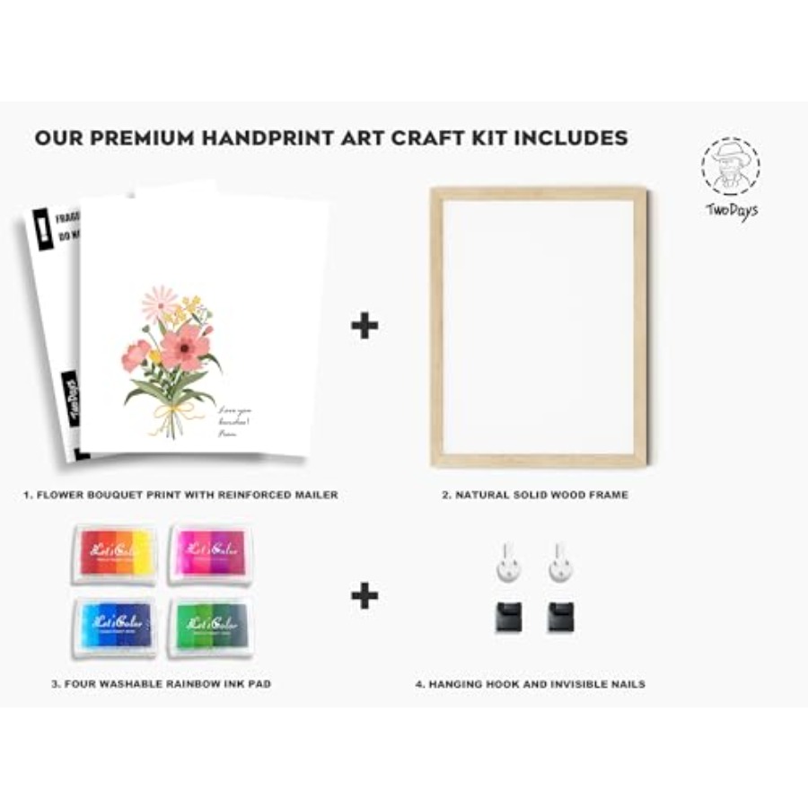 Flower Bouquet Handprint Art C - Art & Craft Paper For Kids review and price