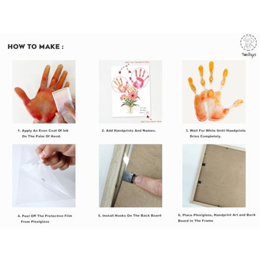 Flower Bouquet Handprint Art C - Art & Craft Paper For Kids review and price