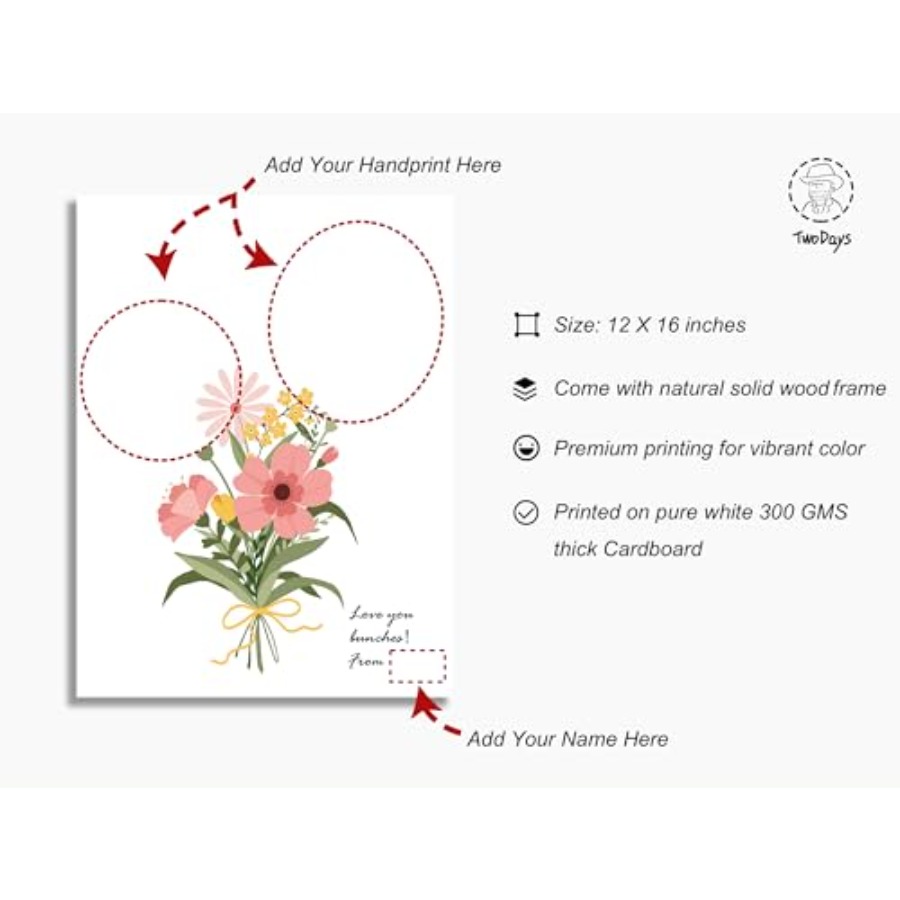 Flower Bouquet Handprint Art C - Art & Craft Paper For Kids review and price