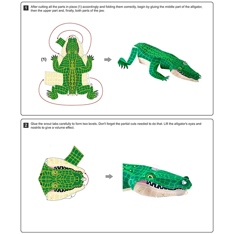 Alligator Crocodile Folding Or - Art Craft Cardboard review and price