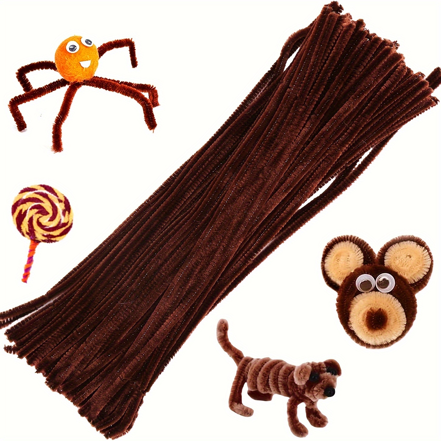 100 Pcs Coffee Pipe Cleaners,P - Art Y Craft review and price