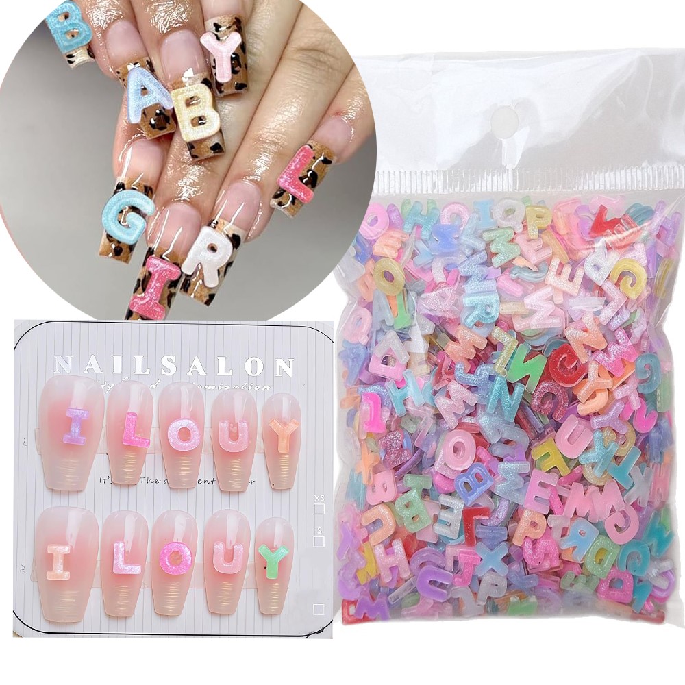 100Pcs Macaron Color Glitter E - Art And Craft Letter Z review and price