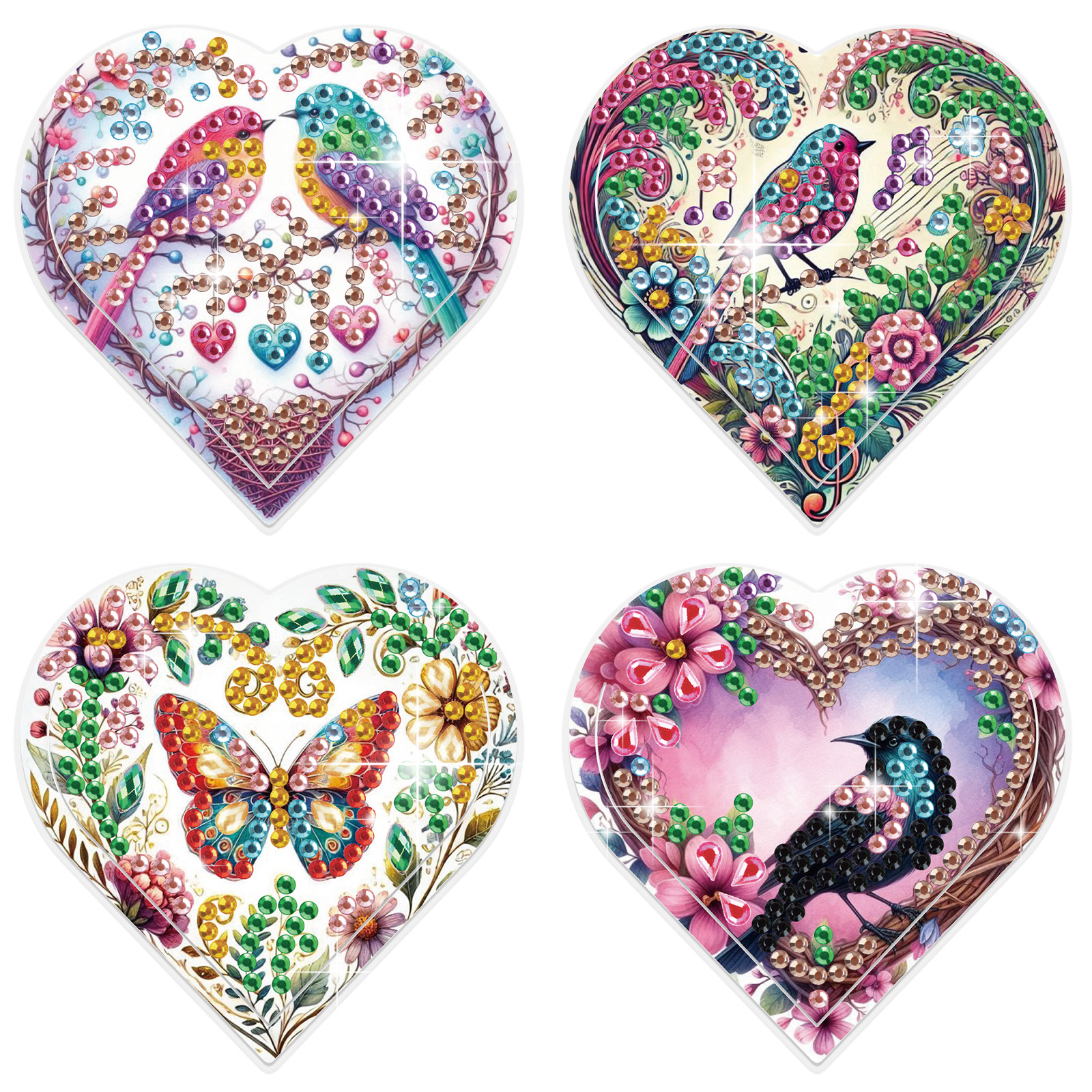 4PCS Diamond Painting Heart Sh - Art Craft Kit review and price