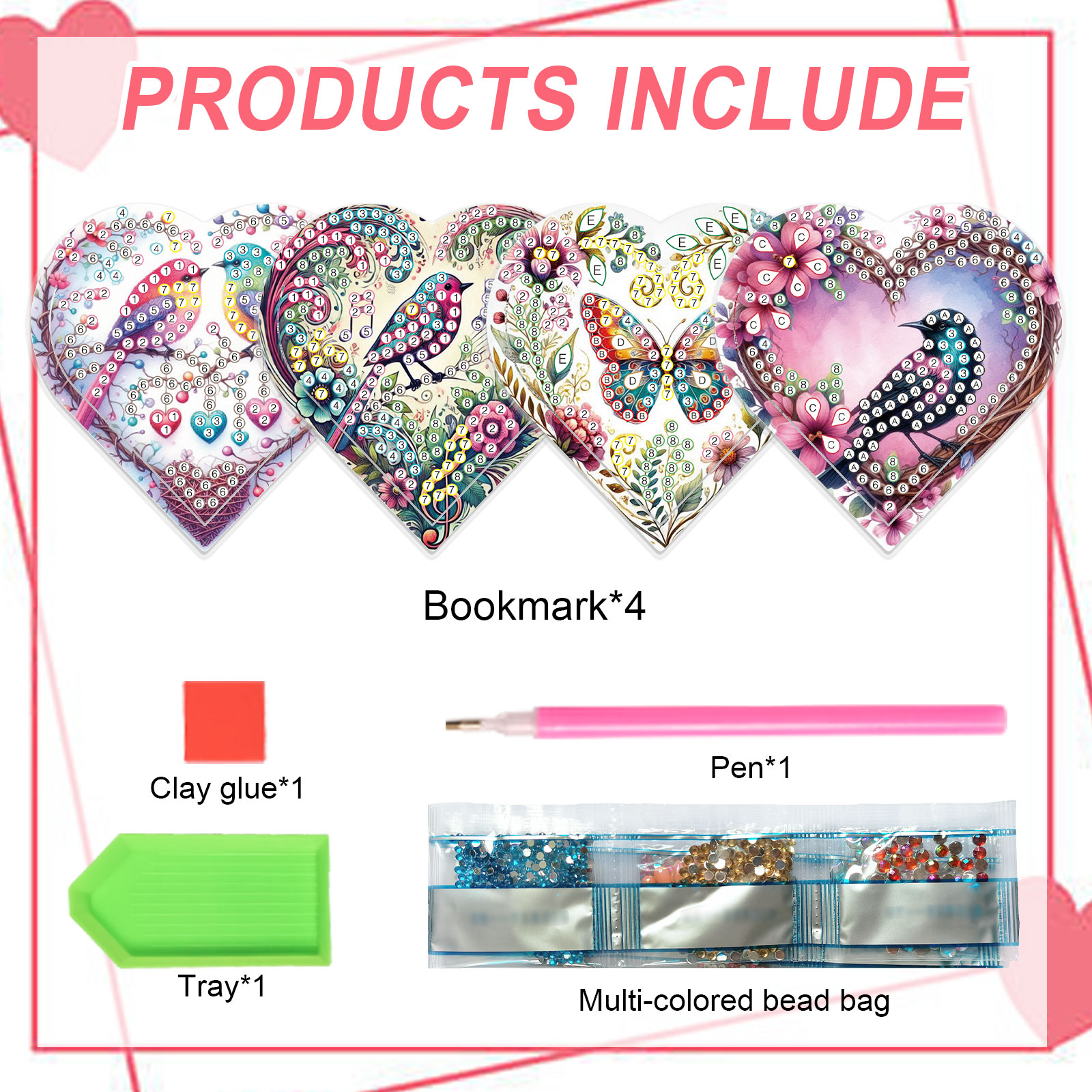 4PCS Diamond Painting Heart Sh - Art Craft Kit review and price