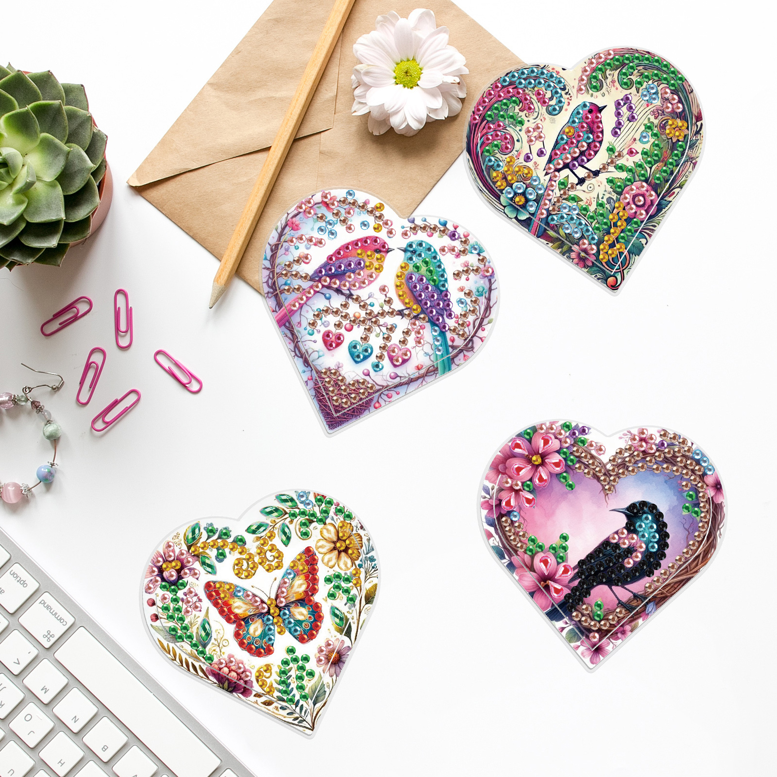 4PCS Diamond Painting Heart Sh - Art Craft Kit review and price