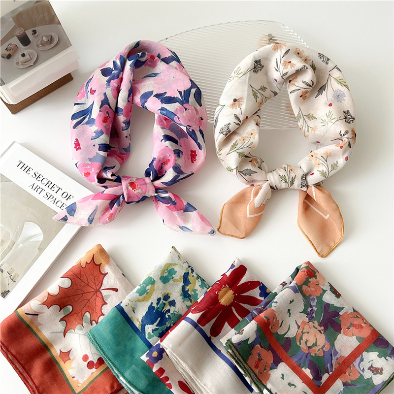 Floral Print Breathable Square - Art And Craft Hair review and price