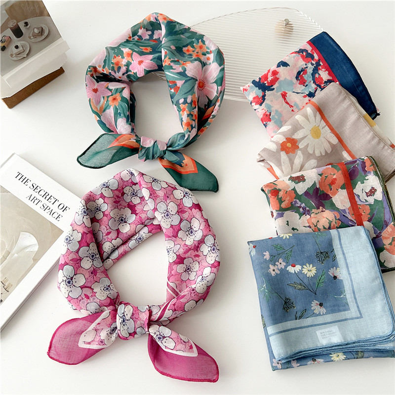 Floral Print Breathable Square - Art And Craft Hair review and price
