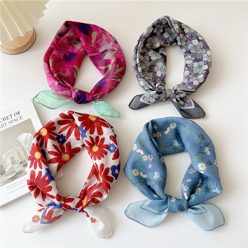 Floral Print Breathable Square - Art And Craft Hair review and price