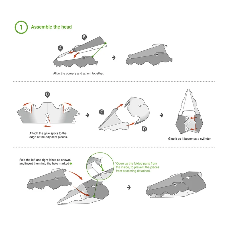 Crocodile Folding Origami Art  - Art Craft Cardboard review and price