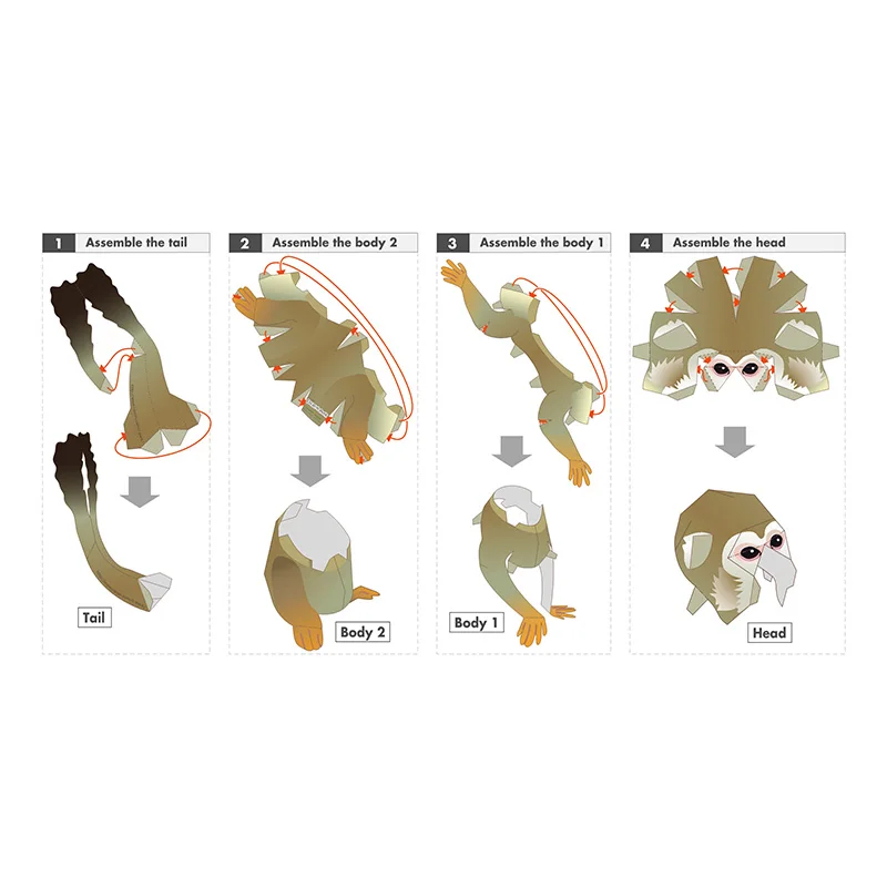 Squirrel Monkey Origami Art Fo - Art Craft Cardboard review and price