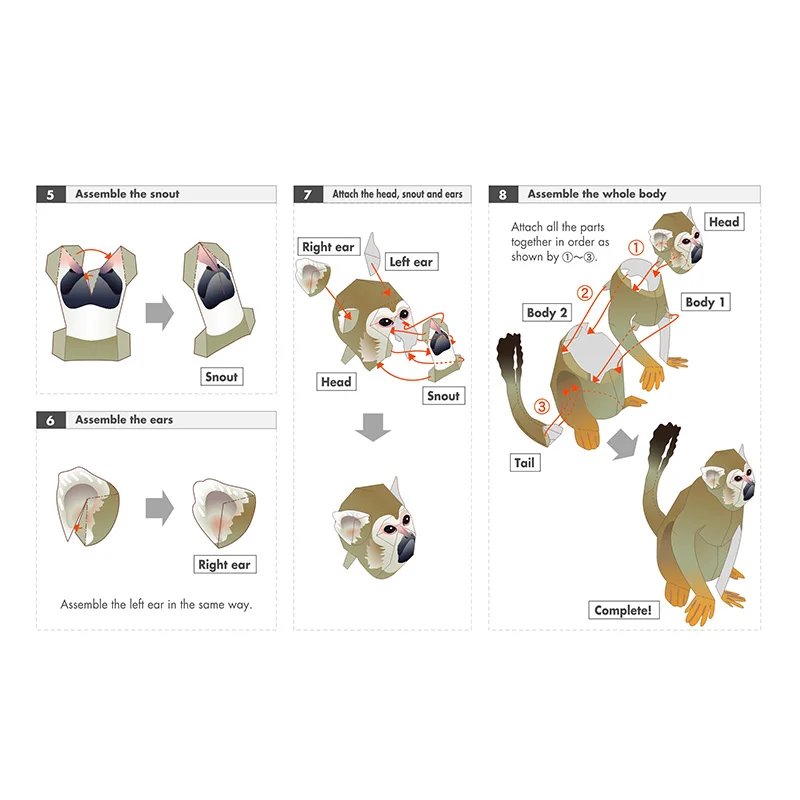 Squirrel Monkey Origami Art Fo - Art Craft Cardboard review and price