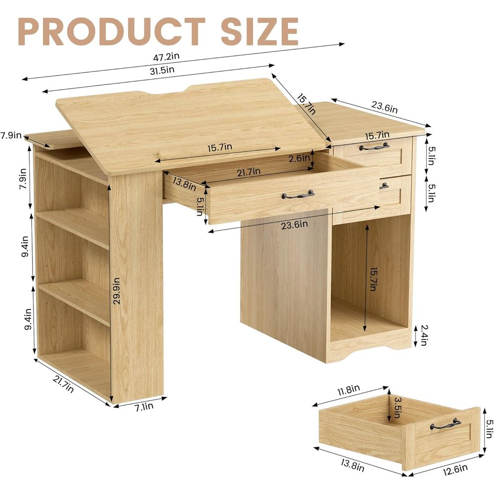 Adjustable Desk with Storage,  - Art & Craft Paper For Kids review and price
