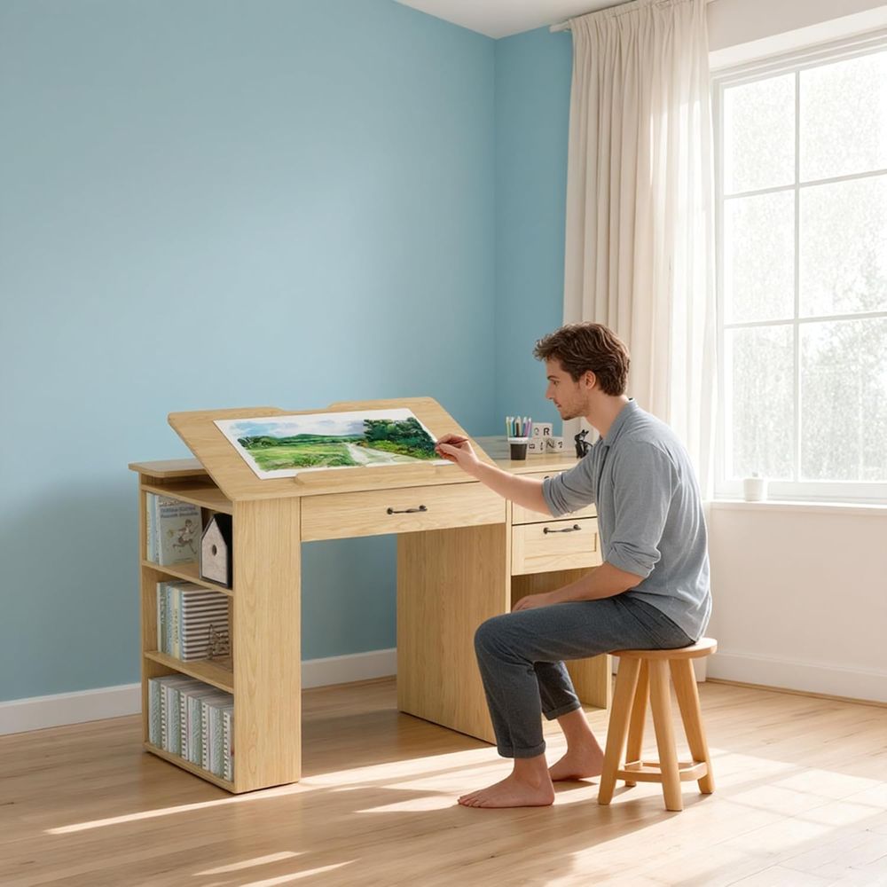 Adjustable Desk with Storage,  - Art & Craft Paper For Kids review and price
