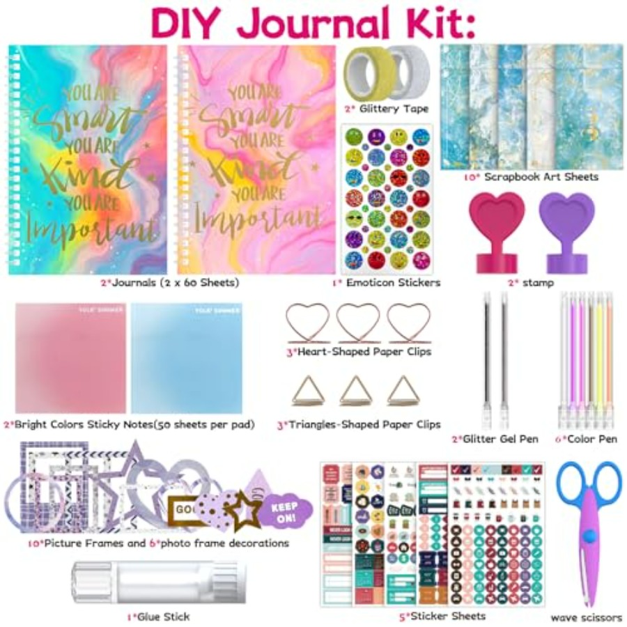 2-Pack DIY Journal Kit for Gir - Art Craft Ideas For Kids review and price