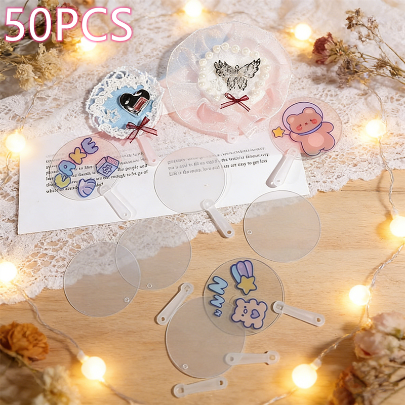 Mini Blank Fans, Transparent D - Art Craft Ideas For Kids review and price