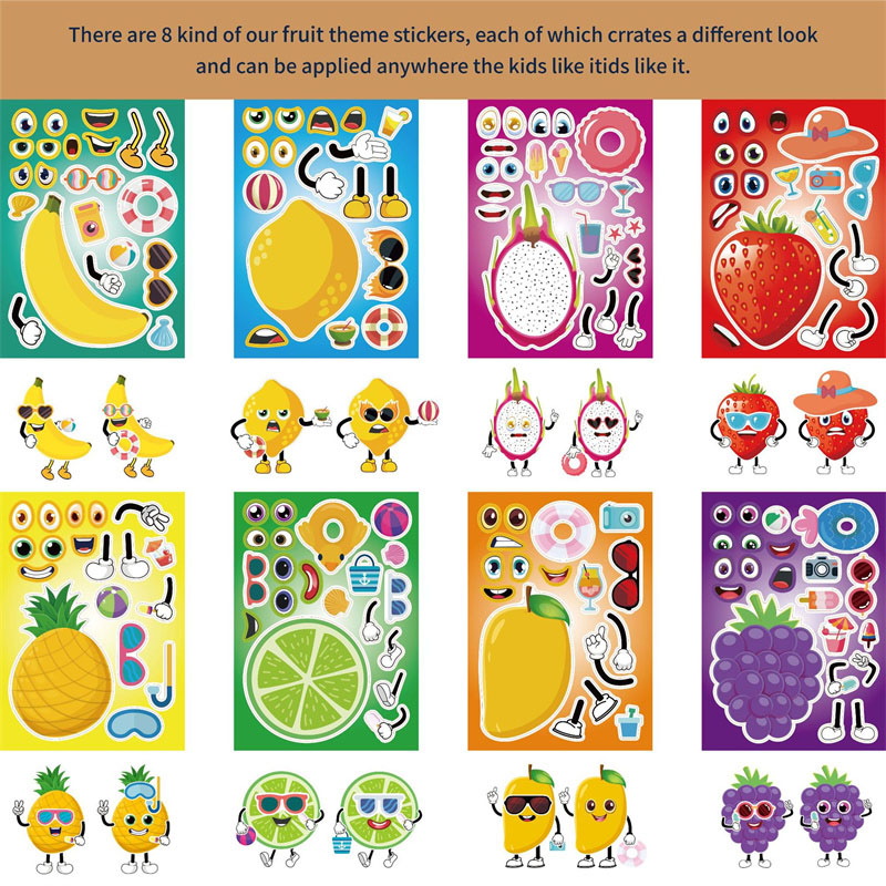 6-24sheet Make Your Own Fruit  - Art Craft 6 Year Old review and price