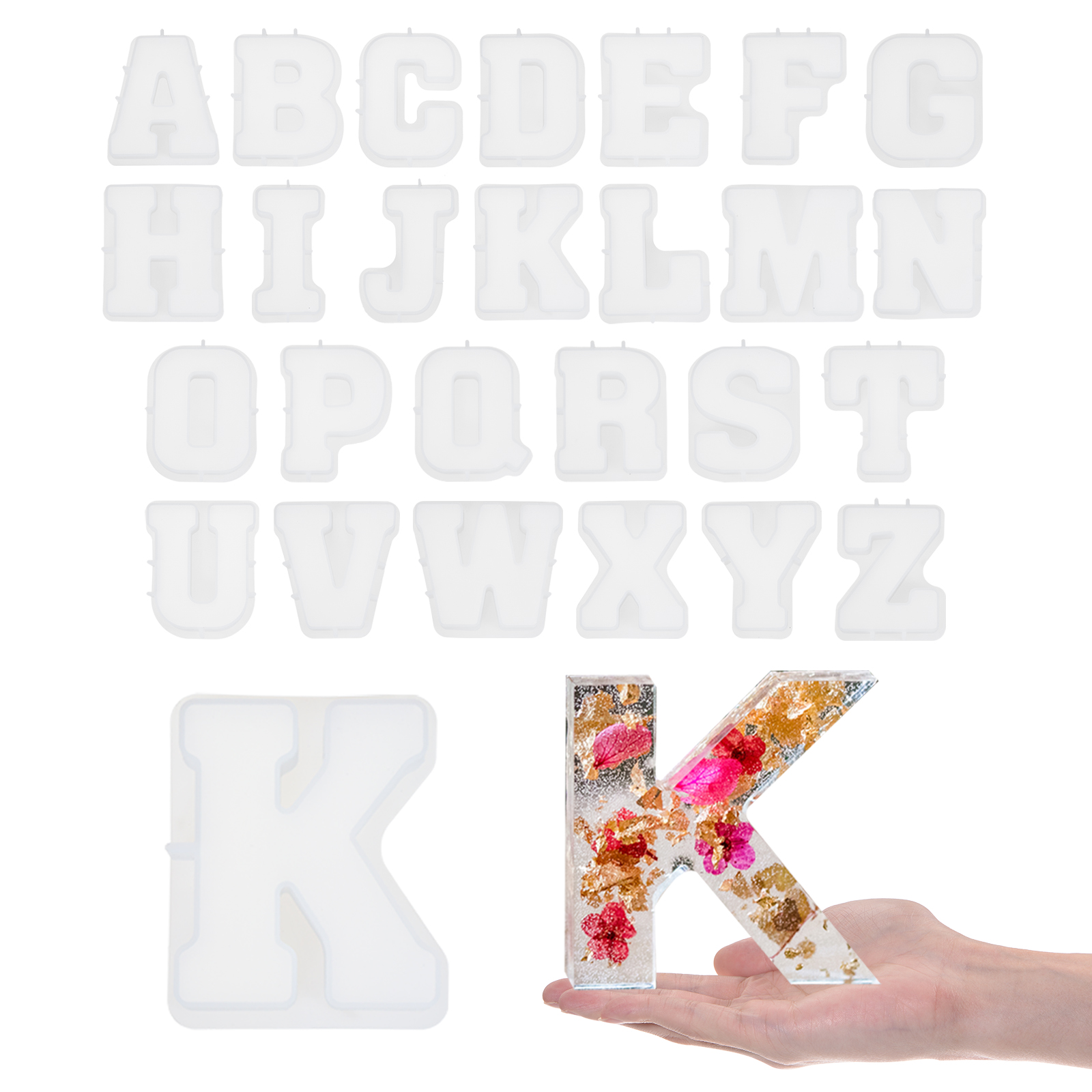 26Pcs Large Letter Resin Mold  - Art And Craft Letter Z review and price