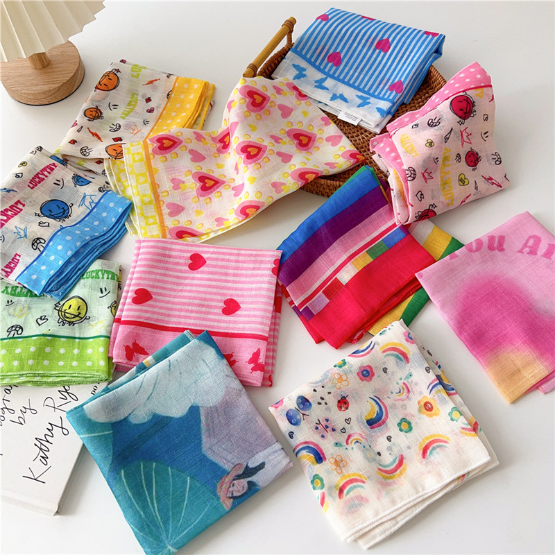 55cm Square Scarves Cotton Lin - Art And Craft Hair review and price