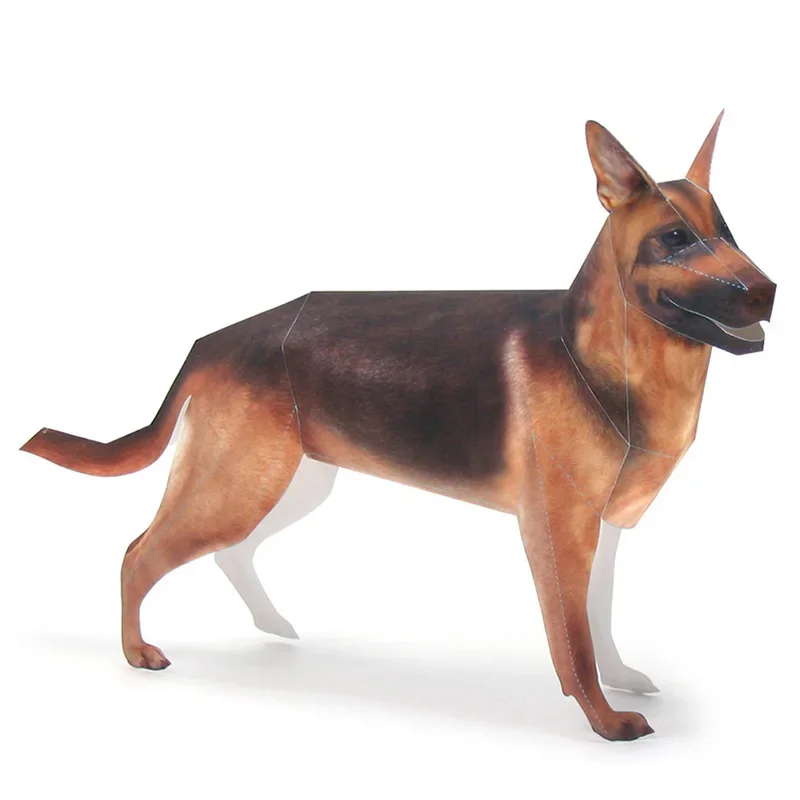 German Shepherd Dog Origami Ar - Art Craft Cardboard review and price