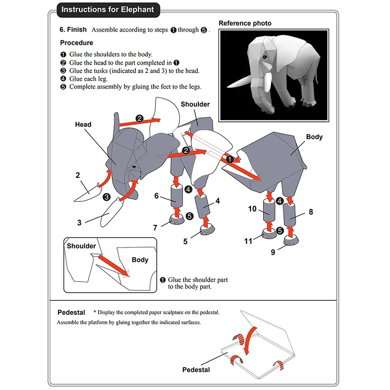African Elephant Origami Art M - Art Craft Cardboard review and price
