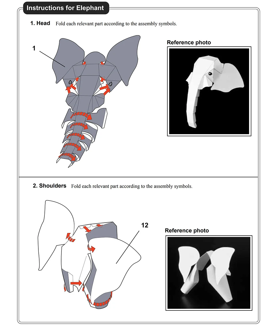 African Elephant Origami Art M - Art Craft Cardboard review and price