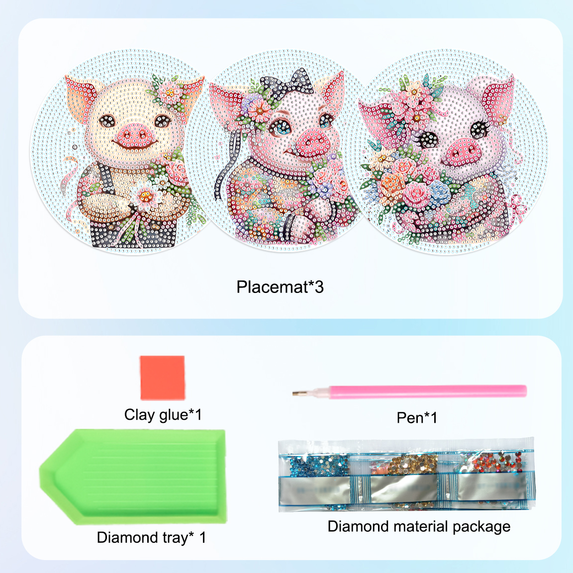 3Pcs Diamond Art Painting Plac - Art Craft Kit review and price