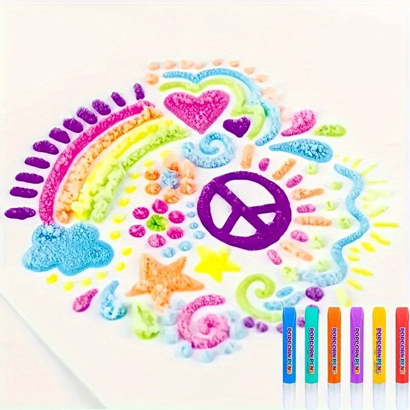 6pcs Puffy Popcorn Art Pens, 3 - Art Craft Activities review and price