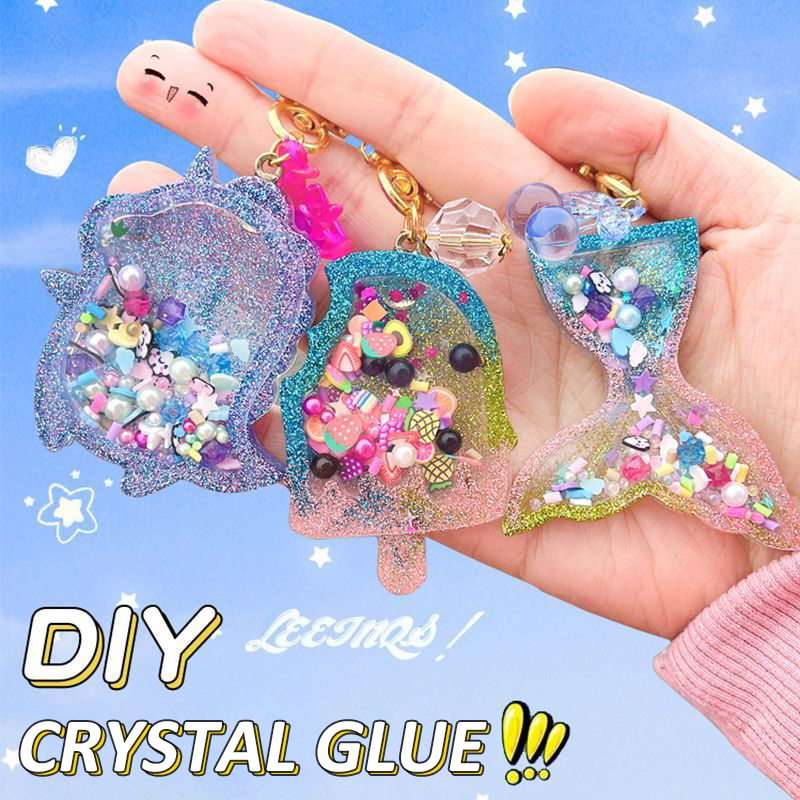 Kids DIY Crystal Glue Key chai - Art Craft 6 Year Old review and price