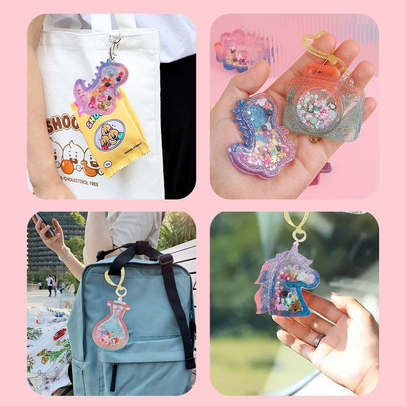 Kids DIY Crystal Glue Key chai - Art Craft 6 Year Old review and price