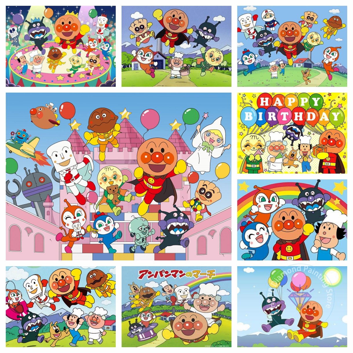 Anpanman Diamond Painting Kit  - Art Craft 6 Year Old review and price