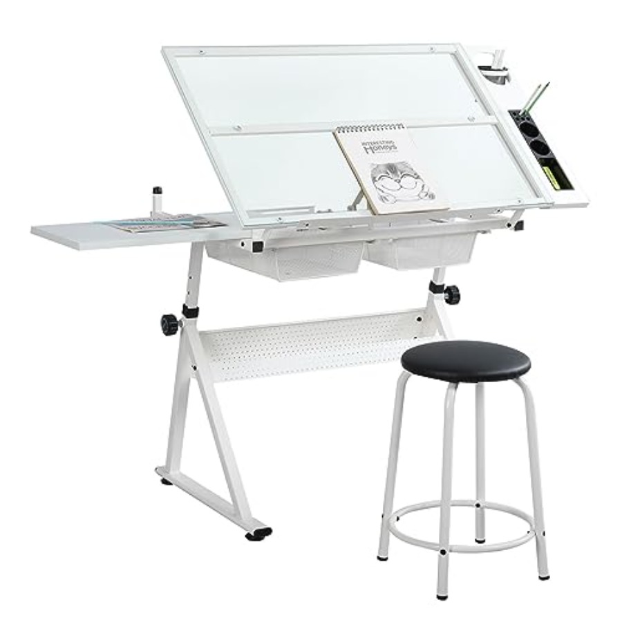 Drafting Table with Stool Mode - Art & Craft Paper For Kids review and price