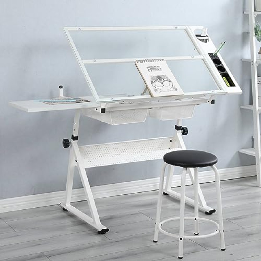 Drafting Table with Stool Mode - Art & Craft Paper For Kids review and price