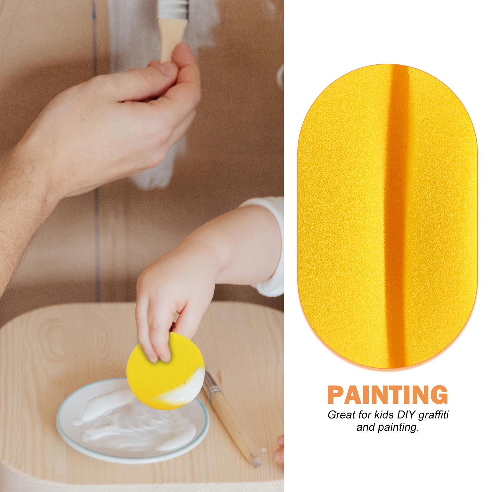 2Pcs Paint Sponge Round Set DI - Art Craft Activities review and price
